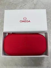 オメガ　OMEGA レザー 時計ケース レッド【新品・未使用】 オメガ OMEGA レザー 時計ケース レッド 袋付き - メルカリ