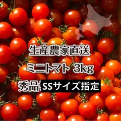 ミニトマト 3kg  SSサイズ 北海道産 生産者直送のサムネイル