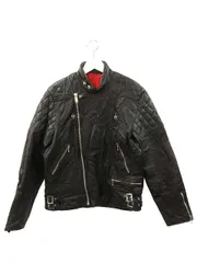 ECHTES LEDER 36 グランジ ドイツ ライダースジャケット ドイツ軍 MILITARY - 極厚 1940s ドイツ製 変形 レザー コート ライダース