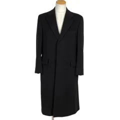 バーバリー BURBERRY ロゴボタン チェスターコート シングル コート チェスターコート カシミヤ アンゴラ ブラック メンズ 【中古】のサムネイル