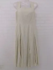 ◇ CELFORD セルフォード 大人女子 シンプル プリーツ ロング ワンピース サイズ36 アイボリー レディース P 【1307250012661】