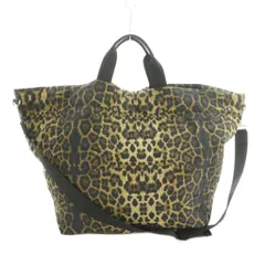 ザラウーマン ZARA WOMAN 2WAY ビッグトートバッグ ショルダーバッグ レオパード柄 中綿 茶 /MI ■OS