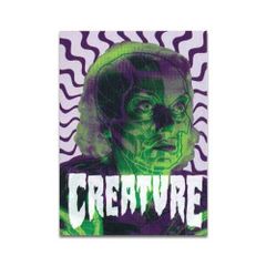 スケーター ステッカー CREATURE2 (約10.4×7.5cm) / クリーチャー スケボー ハードコア パンク ロック アメリカン雑貨