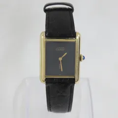 Ts782491 カルティエ 腕時計 マストタンク ヴェルメイユ 黒文字盤文字盤 レディース CARTIER中古のサムネイル