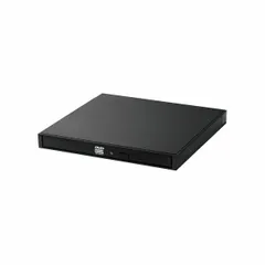 【新品・７営業日以内発送】ELECOM エレコム LDR-PXA8CU2LBK 外付け DVDドライブ CD ／ DVD USB 2．0 Type－Cケーブル付属 書込み／再生 バスパワー M－DISC対応 超薄型 軽量 ブラック LD【沖縄離島販売不可】