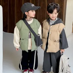 ダウンベスト 子供服 女の子 男の子 ダウン ベスト キッズ服 防寒 秋冬 ジュニア 冬 通園 アウトドアお出かけ