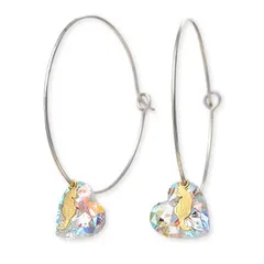 シルバーフープピアス Blue Cat レディース 彼女 女性 誕生日 プレゼント