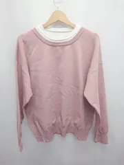 ◇ ⊆ 株式会社ｃｄ. 長袖 ニット セーター サイズL ピンク レディース E  【1410230015252】