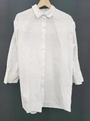 ◇ ◎ NICE CLAUP ナイスクラップ 2way シンプル 長袖 シャツ ブラウス サイズF ホワイト レディース P  【1407260007340】