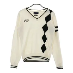 サイズ：L CALLAWAY キャロウェイ  ウール混 Vネック ニットセーター  ホワイト系 [240101414351] ゴルフウェア レディース ストスト