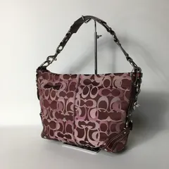 2506-67｜美品｜コーチ シグネチャー ワンショルダーバッグ ボルドー