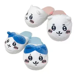 【中古】ルームシューズ・室内履き 全2種セット ぬいぐるみスリッパ 「ちいかわ」
