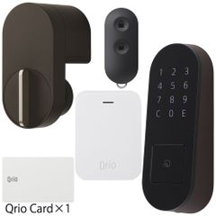 キュリオロック Q-SL2/T セット(キュリオハブ、キュリオパッド、キュリオキーエス付) ブラウン Qrio Lock Q-SL2/T Set (Qrio Hub, Qrio Pad, Qrio Key S) Brown