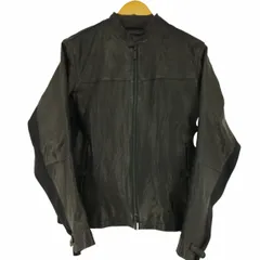 アルマーニコレツィオーニ ARMANI COLLEZIONI ダブルジップ ラムレザーシングルジャケット メンズ EUR：50 のサムネイル