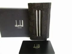 【展示保管品】 DUNHILL ダンヒル ディーエイト キャンバス 6連 キーケース キーリング メンズ 茶