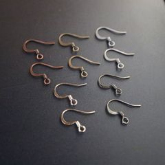 5色セット 20ペア アンティーク風 アクセサリー金具 フックピアス ピアスパーツ