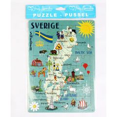 ノルディック・スーベニール　スウェーデンの地図 ジグソーパズル （32ピース）北欧雑貨