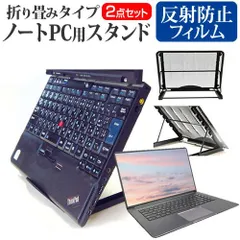 GPD WIN Max 2021 [8インチ] スタンド 折り畳み式 ノートパソコン ノートPC スタンド 放熱 6段階調節 と 反射防止 液晶保護フィルム セット メール便送料無料