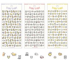 シール タイニタイニステッカー miw_82278_82280set 全3柄セット Tiny Tiny sticker シートシール ステッカー マインドウェイブ mindwave ステッカー  可愛いシール おしゃれシール おすすめシール
