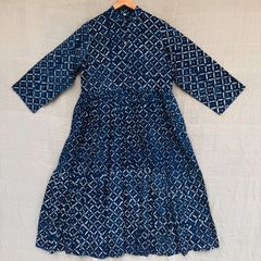 ブロックプリント ワンピース