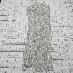 ◇ ⊂ MURUA ムルーア 模様入り ノースリーブ ロング丈 ワンピース サイズF ホワイト グリーン系 レディース E  【1508250002861】