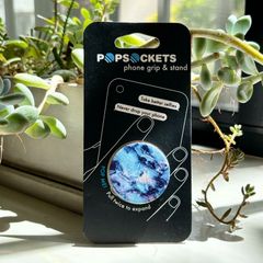 ポップソケッツ POPSOCKETS Blue Marble スマホリング　マーブル　大理石