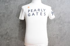 【男性用】パーリーゲイツ PEARLY GATES メンズ モックネック Tシャツ ホワイト サイズ3 053-0167303