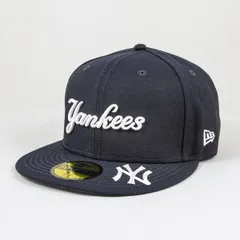 【ニューエラ正規品】ニューエラ 帽子 キャップ 59FIFTY MLB Visor Logo ニューヨーク・ヤンキース ネイビー(商品番号：14307683)