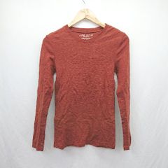 ◇ ⊇ CUBE SUGAR キューブシュガー コットン100% 長袖 カットソー ロングTシャツ サイズM ブラウン レディース E  【1505290014182】
