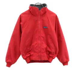 パタゴニア 90s アウトドア USA製 レジスターマーク オールド ナイロンジャケット 9/10 レッド patagonia 裏フリース キッズ