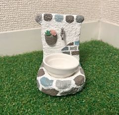 爬虫類　お水入れ　レンガ