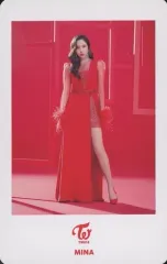 【中古】コレクションカード(女性) TWICE/ミナ/「TWICE WORLD TOUR 2019 “TWICELIGHTS“ IN JAPAN」FC会員限定フォトカードセット RED