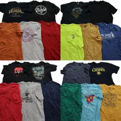 古着卸 まとめ売り カラーmix プリント 半袖Tシャツ 20枚セット (メンズ 2XL ) ストレンジャーシングス リンガーＴ 中古 古着 MZ2162