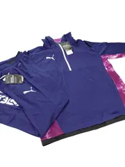 プーマ◆メンズ NXT HYBRID ハーフジップジャケット&パンツ 上下セット ネイビー