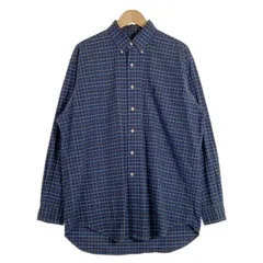 Ralph Lauren ラルフローレン BLAKE ボタンダウン チェックシャツ ブルー コットン Size L