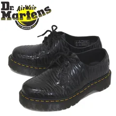 ドクターマーチン　シンクレア　ゼブラエンボス UK5 ブラック 美品 Dr Martens ドクターマーチン ゼブラエンボス 3ホール