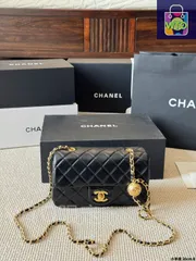 【今日WTO】Chanel Golden Ball Square Flap Bag 小羊皮バージョン（New Arrival）-WTO輸入4-HUD28