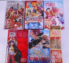 【中古】ワンピース 映画 来場特典 コミックス 5冊セット+特製シール1枚 /千巻/壱萬八拾九巻/4/4巻/四十億巻(2種類)/ONE PIECE/劇場／尾田栄一郎／集英社