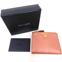 Hn461811  コンパクト財布 プラダ　財布　1ML024　#グロスピンク　 中古