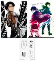 【中古】クリアファイル リヴァイ/エレン＆リヴァイ A4クリアファイルセット 「一番くじ 進撃の巨人～くじ奪還作戦～」 G賞