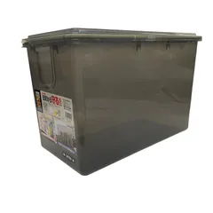 WJ19 ナカバヤシ　キャパティ　ドライボックスS クリアボックス 食品　雑貨　収納ケース　クリアブラック