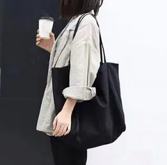 トートバック ショルダー キャンバストート 大容量かばん 帆布 ユニセックス マザーズバッグ トートバッグ ショルダーバッグ tote 肩掛けバッグ 無地 a4 大人 カジュアル 帆布 たっぷり収納 頑丈 旅行 マチ広 通勤通学 軽量 エコバッグ サブバッグ