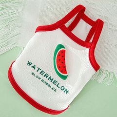 新品 お出かけ 日焼き防ぐ 散歩 脱毛保護 寝間着 部屋着 仮装 人気 小型犬 (スイカ 抜け毛対策 top sun 夏 犬猫洋服 リブ素材 S) かわいい おしゃれ ドッグウェア ペット服 犬服Tシャツ FUNETO