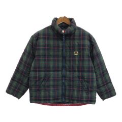 TOMMY HILFIGER トミーヒルフィガー ダウンジャケット チェック マルチカラー(メンズ M)中古 古着 U3091