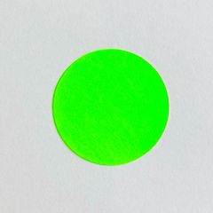 蛍光丸シール　緑色