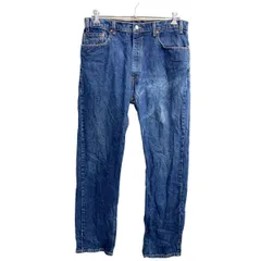 Levi's 505 デニムパンツ W38 リーバイス レギュラーフィット ビッグサイズ インディゴ コットン USA製 古着卸 アメリカ仕入 2404-561