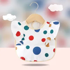 ☆ タイプF ☆ お食事エプロン nabep0780 お食事エプロン ベビー 食事用エプロン お食事スタイ ビブ エプロン スタイ よだれかけ 袖なし ポケット付き 赤ちゃん 女の子 おしゃれ かわいい 食べこぼし 汚れ防止 フリル 撥水 はっ水