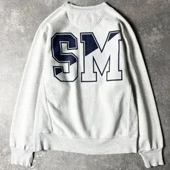 00s Champion 両面 カレッジ プリント オリジナル リバースウィーブ スウェット トレーナー S / 00年代 オールド チャンピオン 霜降り グレー