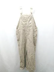 ◇ ⊂ Java　ジャバ 無地 ノースリーブ オーバーオール サイズXL ベージュ系 レディース E  【1505290002653】