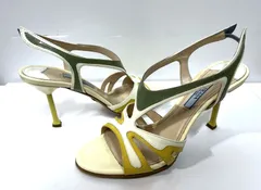 イタリア製 PRADA｜プラダ エナメル ヒールサンダル